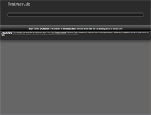 Tablet Screenshot of firstway.de